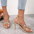 Elegant Stiletto Gladiator Sandals for Women's Summer Parties